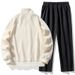 Herenkleding Lente en herfst Trendy lange mouwen trui broek Tweedelig hardlopen casual sportkleding_voghion.com