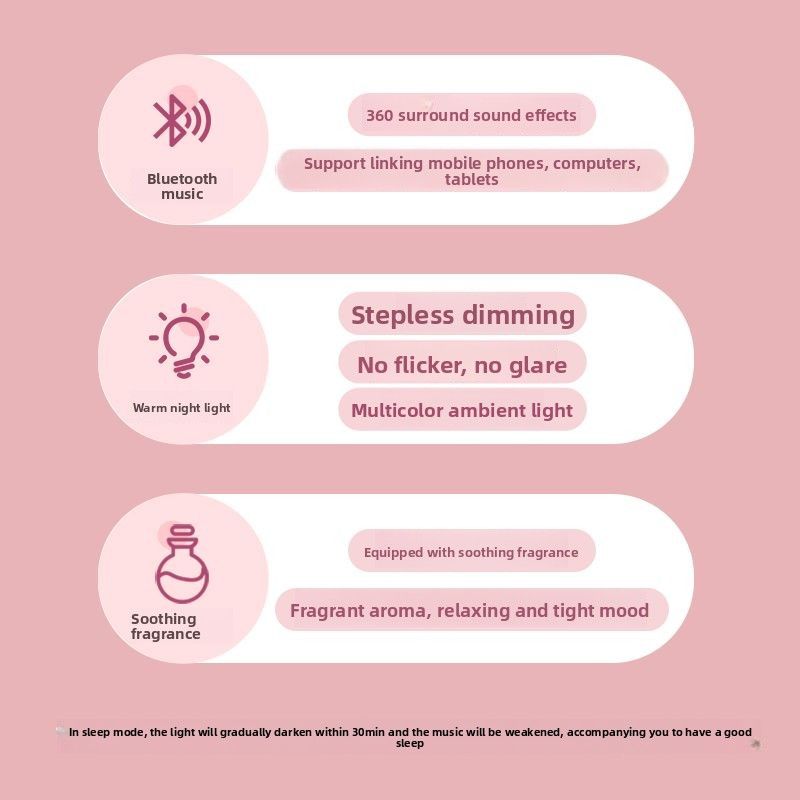 Polar Species Bluetooth Atmosphere Light High-Value Desktop Speaker Creative Ornament Gift For Girls' Birthday_voghion.com