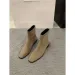 Autumn Winter Women Modern Ankle Boots Fashion Square Toe Short Booties High Heels 241227_voghion.com