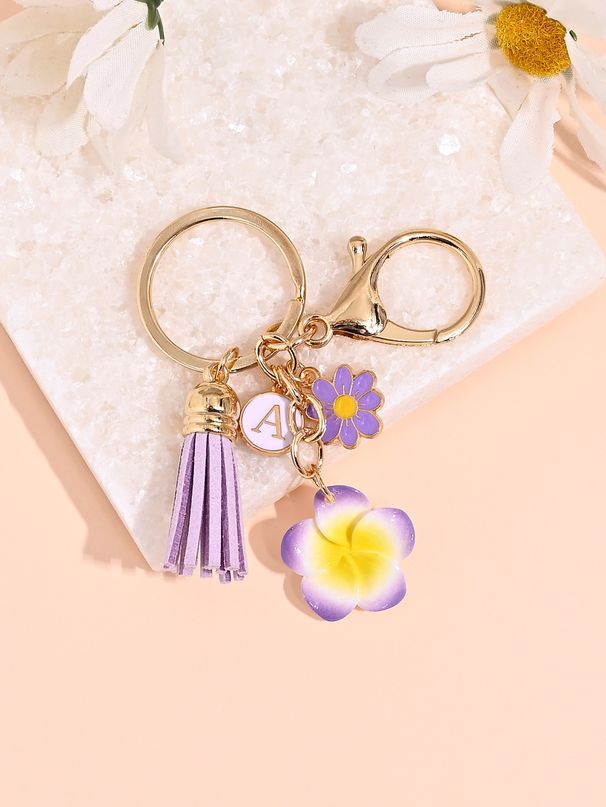 Novo chaveiro com borla de coelho e coração de borboleta e flor doce para mulheres, bolsa fofa com pingente_voghion.com