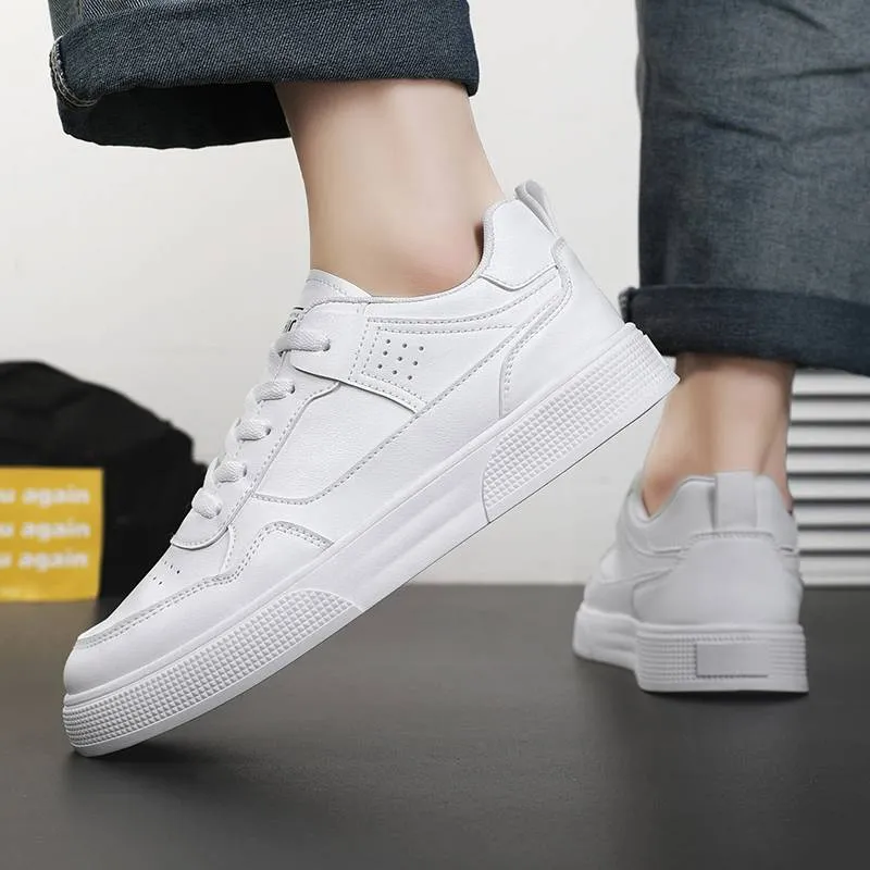 Chaussures décontractées tendance pour étudiants, petites chaussures blanches respirantes assorties à tout, chaussures pour hommes quatre saisons_voghion.com
