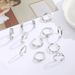 New 12pcs Beach Personality Charm Hollow Heart Women's Foot Rings_voghion.com