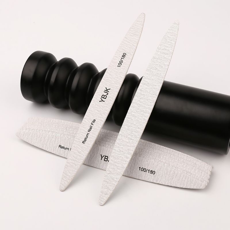 Double-Sided File Grinding Nail Shaping Half-Moon Scale Multi-Color Wood Sanding Strip_voghion.com