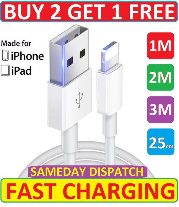 Chargeur USB rapide pour iPhone, câble long pour Apple 6, 7, 8, X, XS, XR, 11, 12, 13 Pro_voghion.com