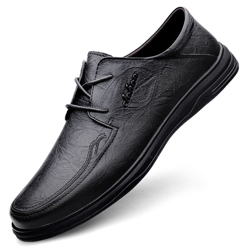 Spring Autumn Business Casual Light Bottom Strap, Men's Genuine Leather Soft Bottom, Dad's Shoes, Breathable And_voghion.com