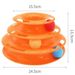 Pet Cat Toy Three-layer Ball Cat Turntable Cat Interactive Educational Track Toy Cat Space Tower Play Plate_voghion.com