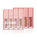 4-Piece Pink Lip Gloss Set - Sparkling Lip Glaze Makeup Kit For Plump, Luscious Lips_voghion.com