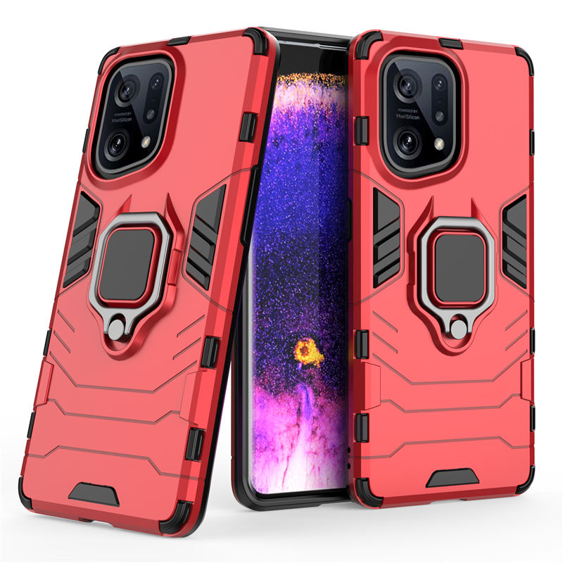 Für Oppo Find X5 X3 Pro Neo Lite Hybrid-Hart-PC + weiche TPU-Rüstung, Anti-Drop-Hülle, drehbarer Ring-Ständer-Halter-Abdeckungsschale_voghion.com