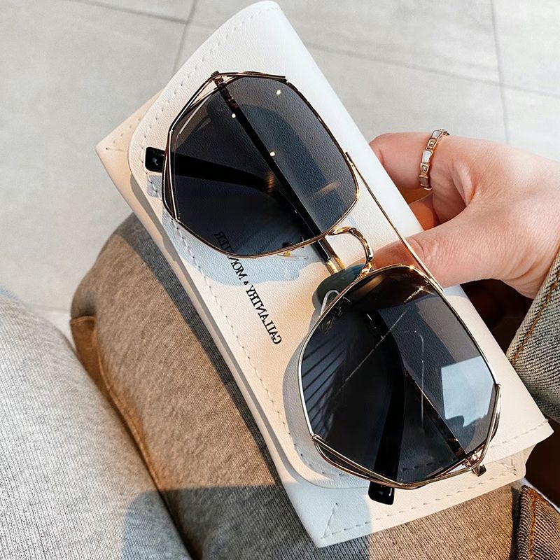 gm aviator 2024 lunettes de soleil polygonales hommes et femmes tendance net rouge grand cadre lunettes de soleil minces lunettes de soleil conduite lunettes de soleil spéciales_voghion.com