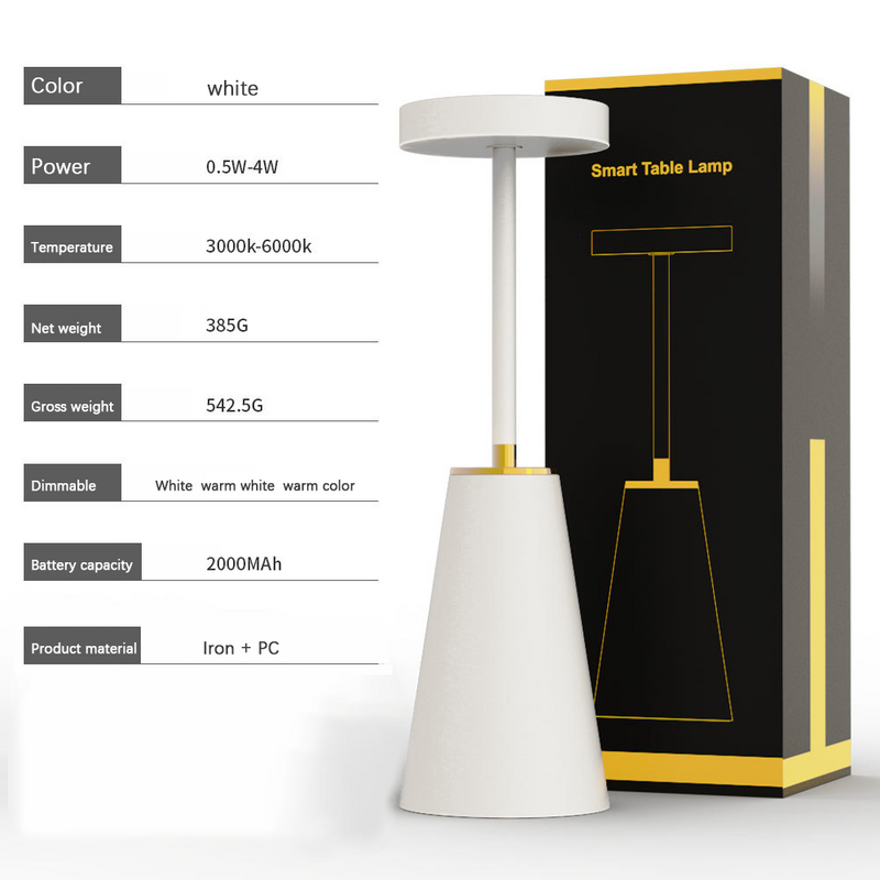 Prosta nowoczesna lampa stołowa LED, sterowanie dotykowe, ściemniana, ochrona oczu, ładowanie przez USB, do sypialni, dekoracja stołu jadalnego_voghion.com