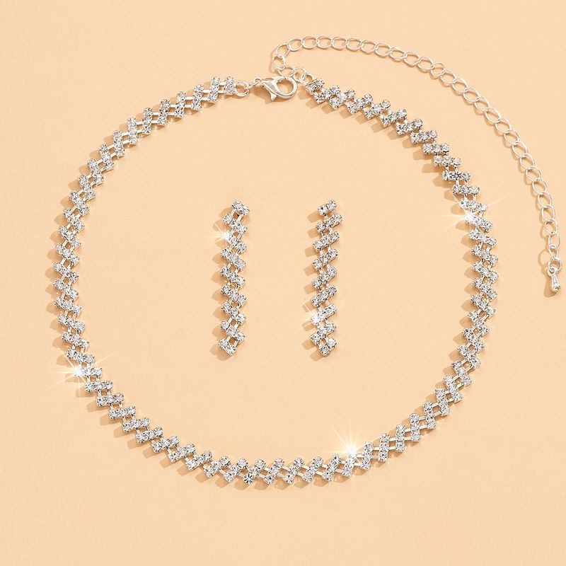 Ladies' Jewelry BRIDAL ESSENCE - Wedding Jewelry Set (Necklace & Earrings, Bridal Luxury Fashion Trends)​_voghion.com