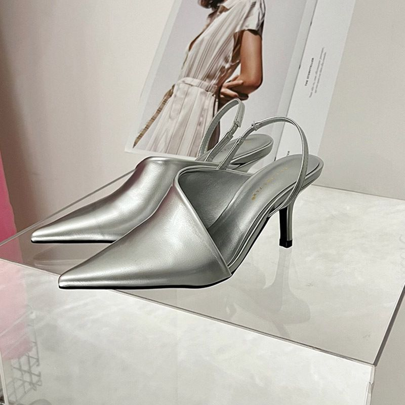 P9Niche Design 2023 New European And American Pointed High Heels Fashionable Wom's Shoes Versatile Toe Sandals For_voghion.com