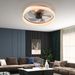 Ceiling Fans With Lights Dimmable LED Embedded Installation Of Thin Modern Ceiling Fans(Rose Gold)_voghion.com