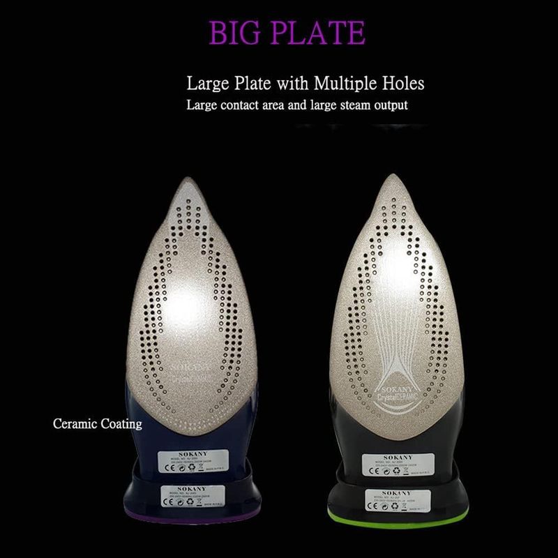 EU Standard Handheld Cordless Steam Clothes Ironing Machine, Wireless With Stand, Portable Electric Iron_voghion.com