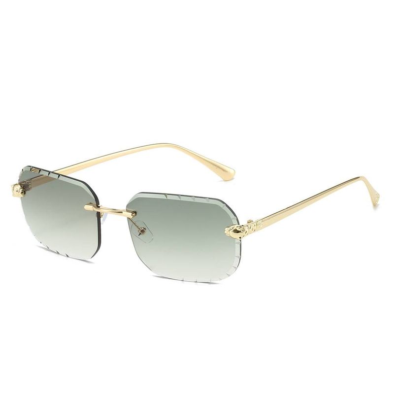 New Rimless Sunglasses Men's European And American Fashion Square Trim Joker Sunglasses_voghion.com