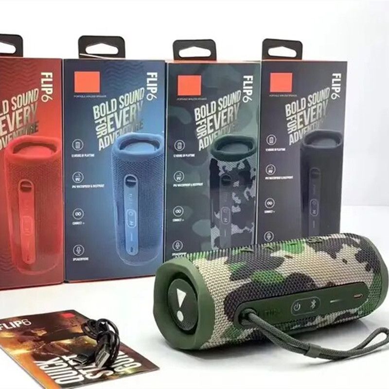 Bluetooth Speaker Flip6 Multifunctional Outdoor Portable Subwoofer Wireless Home Mesh Double Speakers TWS Audio_voghion.com
