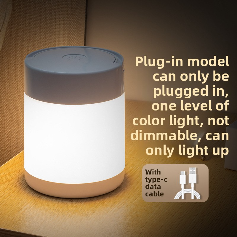 Rechargeable Touch Night Light With 3-Color Adjustable & Remote Control, Bedside Feeding Lamp For Baby & Adults, Portable Clip-On Light_voghion.com