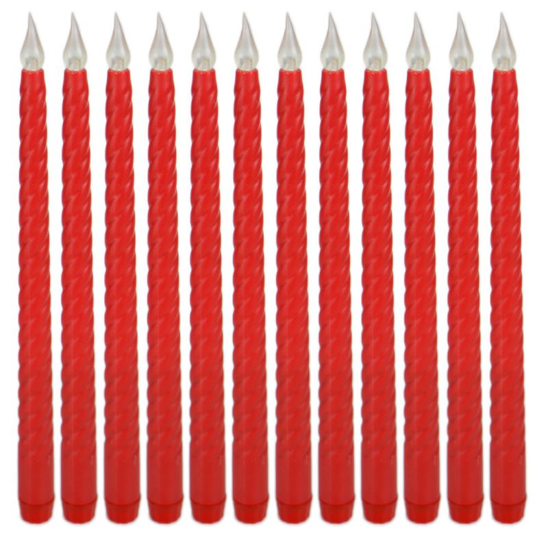 Heißer Verkauf Elektronische Kerzen Geburtstag Festival Hochzeit Party Dekoration Atmosphäre 12 Pack Lange Spirale Muster Farbe Shell Kerzen_voghion.com