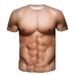 T-shirt homme musclé et drôle, imprimé en 3D_voghion.com