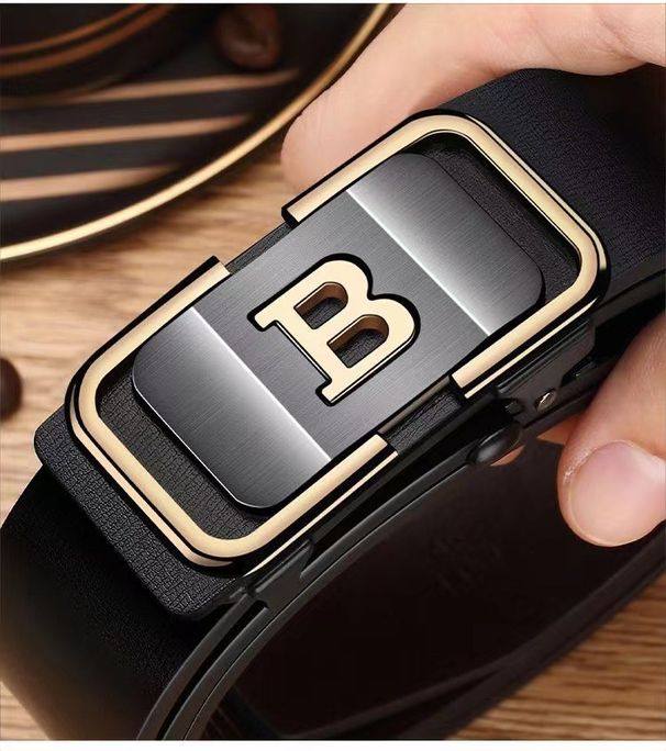 2023 nytt hetsäljande pepparbälte för män med tandlöst inre slitage Automatiskt spänne kohudsbälte för avancerad enkelt mångsidigt byxbälte för män_voghion.com