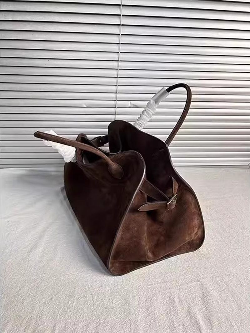 Suede light luxury, niche high-end, 2024 new soft leather large capacity commuting shoulder tote bag, big bag for women_voghion.com