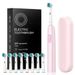 Rotierende elektrische Zahnbürste, wiederaufladbar, mit 4/8 Bürstenköpfen, 5 Modi, Timer, USB_voghion.com