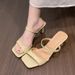 Cloud Comfort Heeled Sandalen voor Dames - Zomer Luxe Witte Slippers met Bandjes en Zachte Zool, met Ondersteuning van de Voetboog, Elegante Slippers met Hoge Hak voor Dames_voghion.com