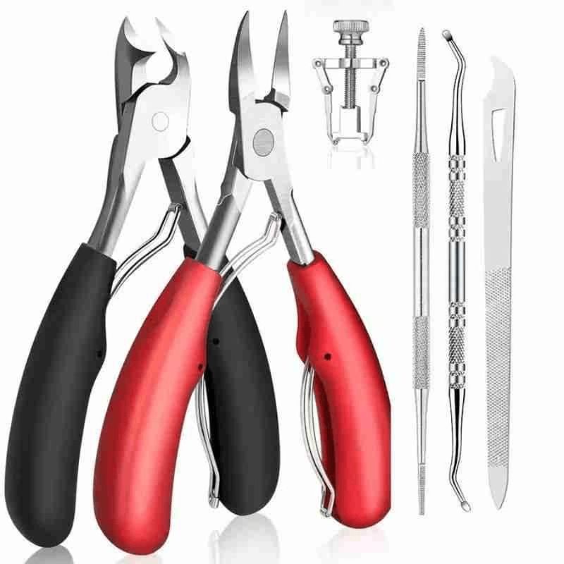 Podiatrist Toenail Clippers Professional Heavy Duty Ingrown Thick Toe Nail Clippers For Men Seniors Pedicure Tools Kit With Nai_voghion.com