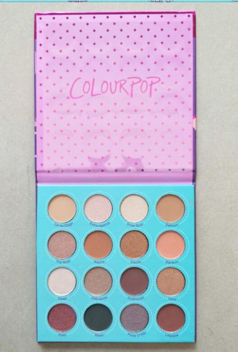 POP16 color eyeshadow tray Matte purple tray waterproof easy color makeup tray_voghion.com