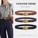 Oval English Leather Belt Women's Frosted Suede Premium Sense Hundred Pants Decorative Belt_voghion.com