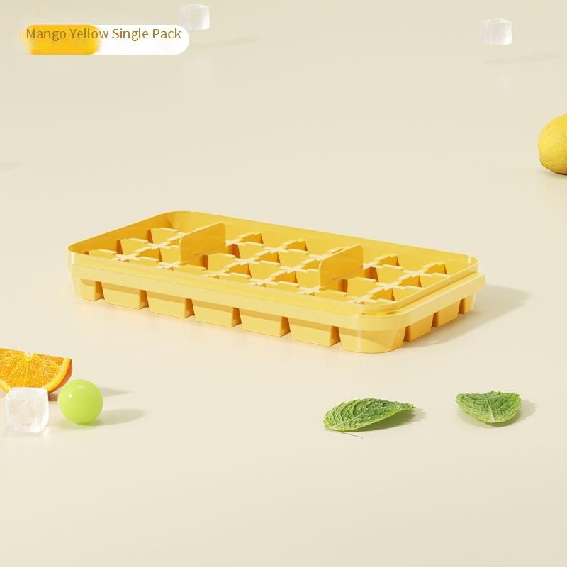 ​One-Push Silicone Ice Cube Tray - Quick Release, Reusable & BPA-Free Ice Maker For Cocktails & Beverages (Dishwasher Safe, 24-Cube Capacity)_voghion.com