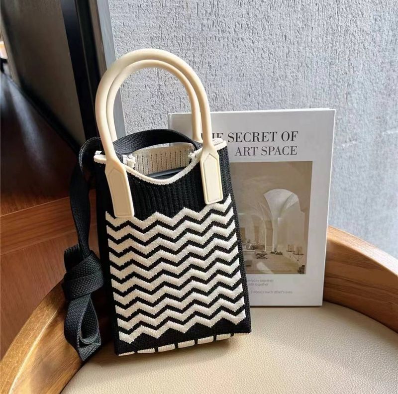 Mode Mini Handy Tasche Stricken Tasche Nische Koreanische Version Der Hundert Mit Schulter Diagonal Kreuz Tasche Geldbörse Hand tragen Tasche_voghion.com