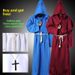 Halloween Cosplay Costume Medieval Monk Costume Monk Robe Wizard Costume Priest Costume COS Costume Stage Costume_voghion.com