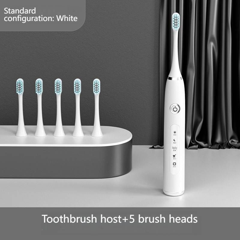 Yetişkinler İçin Sonic Elektrikli Diş Fırçası - Manyetik Levitasyon Teknolojisi, 4 Mod, Yumuşak Kıllar, Şarj Edilebilir, 5 Fırça Başlığı Dahil (Beyaz/Pembe/Siyah)_voghion.com