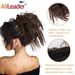 Alileader Elastico per capelli Elastico Ciambella Sintetico Coda corta riccia Estensioni Scrunchie disordinato Chignon Bun_voghion.com