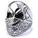 Anillo de calavera con diseño de máscara de acero inoxidable muy vendido_voghion.com