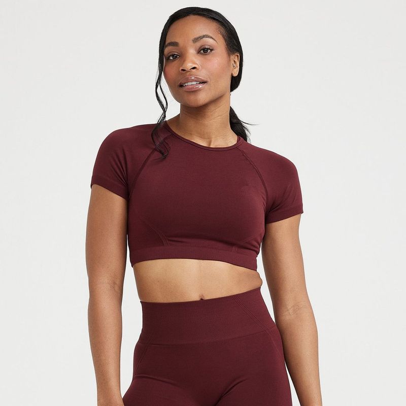 Zestaw szorty do jogi LazyZoom Side Triangle Jacquard Seamless, szybkoschnące, oddychające, z krótkim rękawem_voghion.com