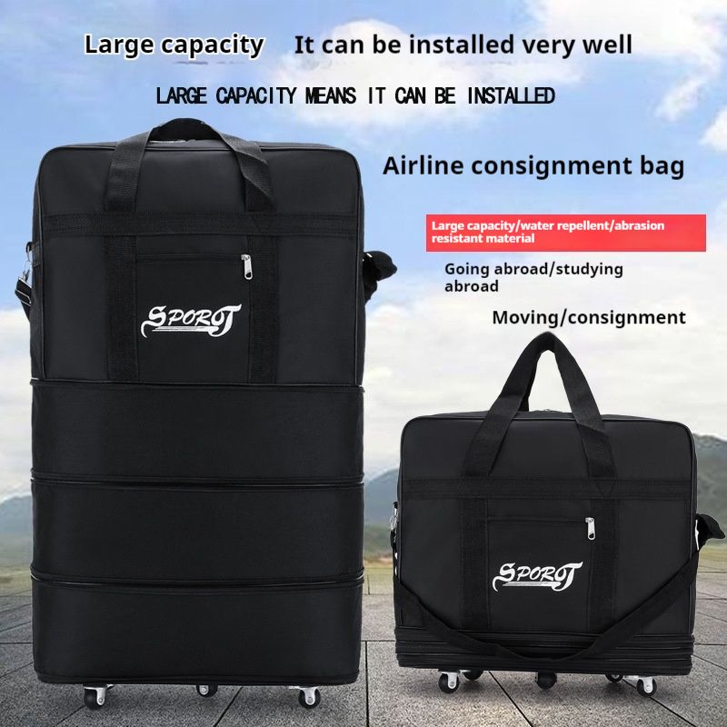 Nouveau bagage Air Check Oxford, sac de voyage à roulettes extensible de grande capacité_voghion.com