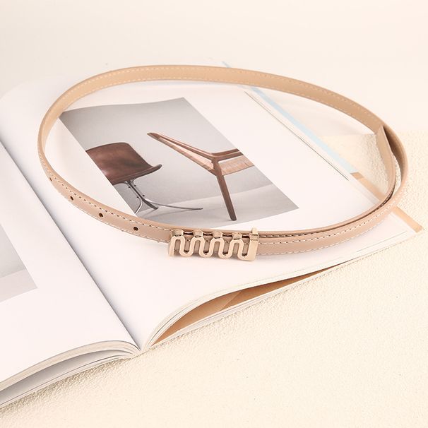 Instagram estilo novo coreano versátil moda decoração jeans pequenas calças ocidentais cinto feminino_voghion.com