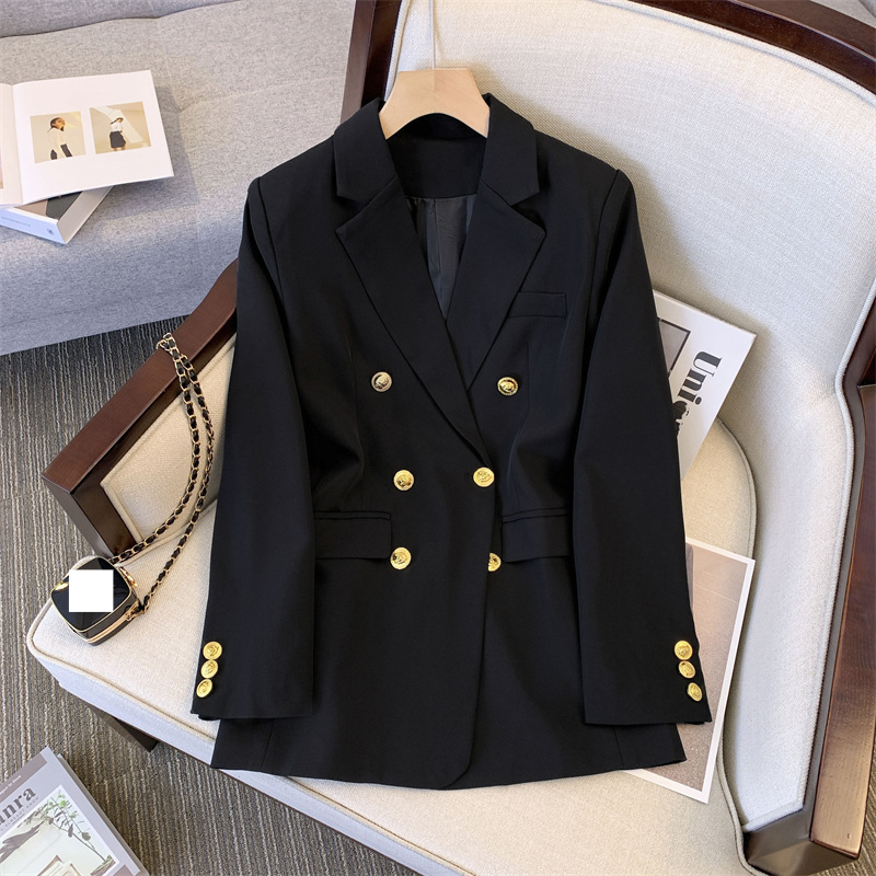 Vêtements pour femmes Nouveau tempérament de mode féminine de printemps et d'automne costumes amples haut de gamme hauts minces vestes de costume rajeunissantes_voghion.com