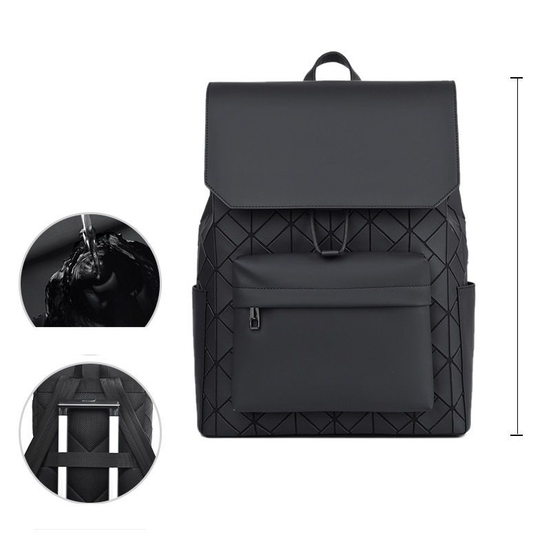 Zaino unisex nuovo stile rombo studente borsa da scuola borsa da viaggio computer borsa da viaggio moda texture zaino uomo_voghion.com