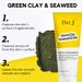 Der.J Green Clay & Seaweed Face Scrub - Deep Cleansing, Gentle Exfoliation, Hydrating & In Stock Now_voghion.com