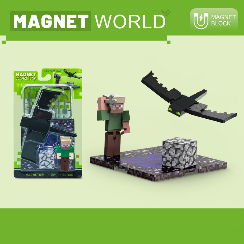 Blocs de construction magnétiques pour mère et enfant, jeu créatif sur les thèmes de la neige, du désert, de la forêt et de l'aventure - Jouets éducatifs STEM pour garçons et filles de 4 à 6 ans_voghion.com