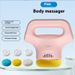 3-Speed Handheld Massager With 4 Interchangeable Heads – USB-Powered Deep Tissue Kneading For Neck, Back, Legs & Full Body Relief_voghion.com