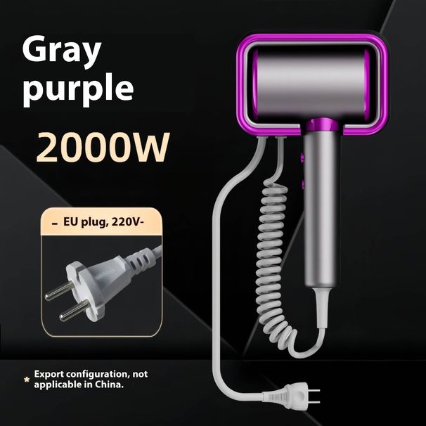 Wall-Mounted Hair Dryer For Hotels – 2000W High Power, 3-Speed Settings, Overheat Protection, CE/UL Certified_voghion.com