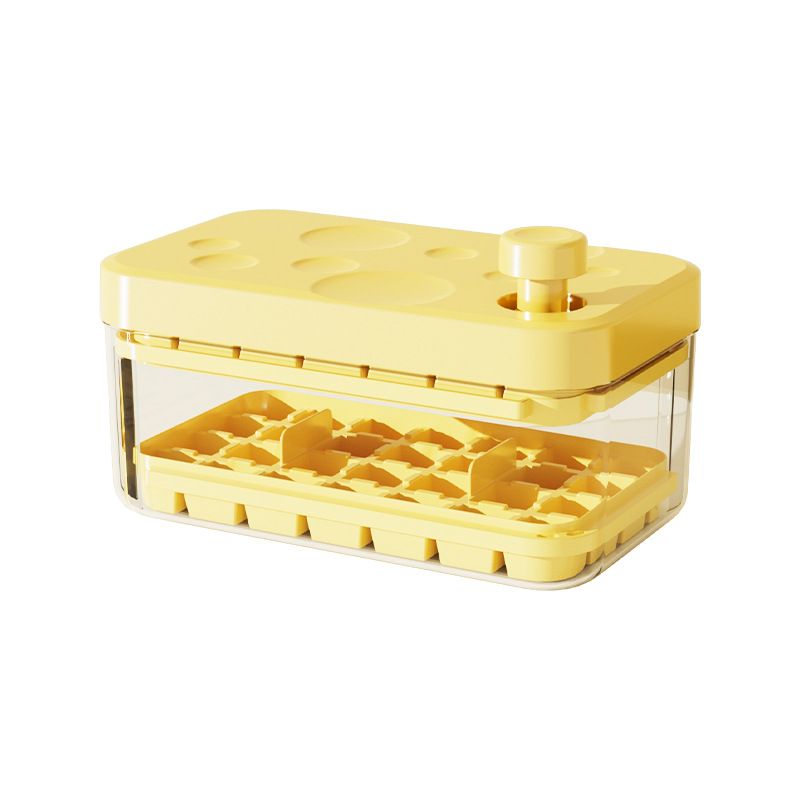 ​One-Push Silicone Ice Cube Tray - Quick Release, Reusable & BPA-Free Ice Maker For Cocktails & Beverages (Dishwasher Safe, 24-Cube Capacity)_voghion.com