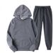 Men's Casual Hoodie & Jogger Set - Soft Fleece-Lined Two-Piece Outfit For Spring/Autumn | Trendy Streetwear & Sports Wear In 15 Colors (S-3XL)_voghion.com