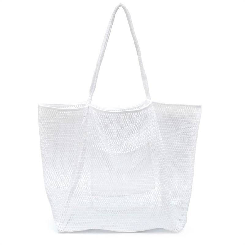 Stylish Beach Bag For Women, Mesh Handheld Washable Shoulder Bag For Girls, Ideal For Swimming And Beachwear_voghion.com