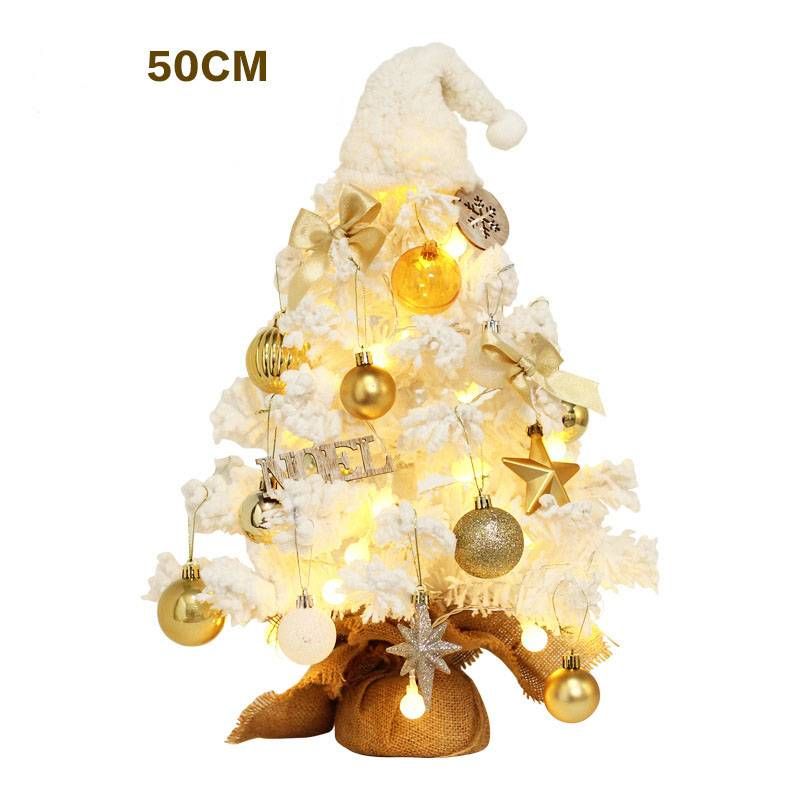 Decorațiuni de Crăciun Set mini brad de Crăciun cu LED-uri pentru birou_voghion.com