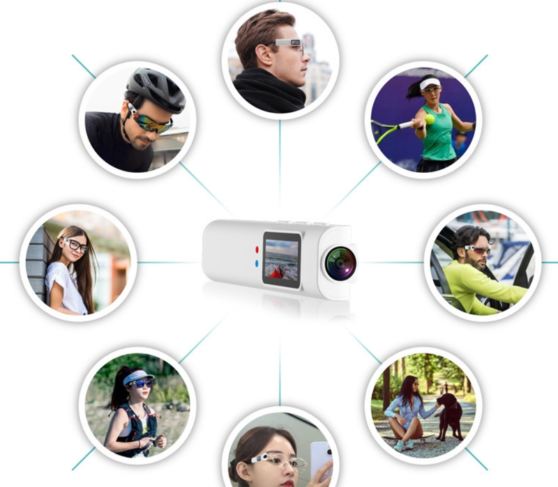 2K HD Eye Lens Wearable Recorder Recording Artifact Portable Life Camera Outdoor Sports Camera_voghion.com